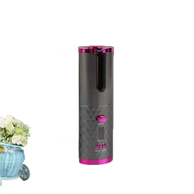 Black and Pink Automatic Hair Curler