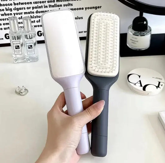  Wavy 4-in-1 Self-Cleaning Anti-Static Hairbrush
